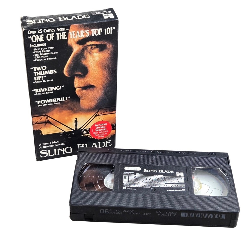 Sling Blade VHS Movie Billy Bob Thornton Drama Miramax 10487 Tested